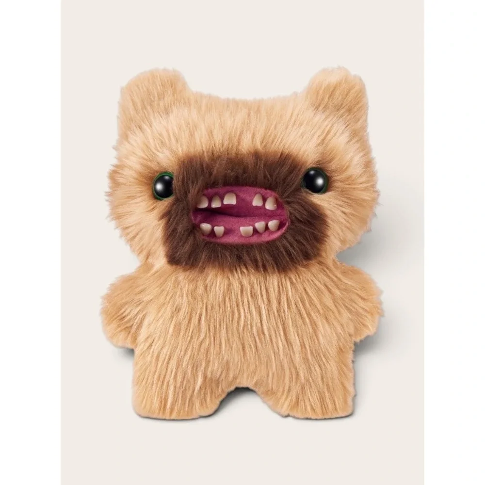 Zuru Fuggler Hairy Fuggs Screech 9 Inch Plush Funny Ugly Monster Tan New in Box